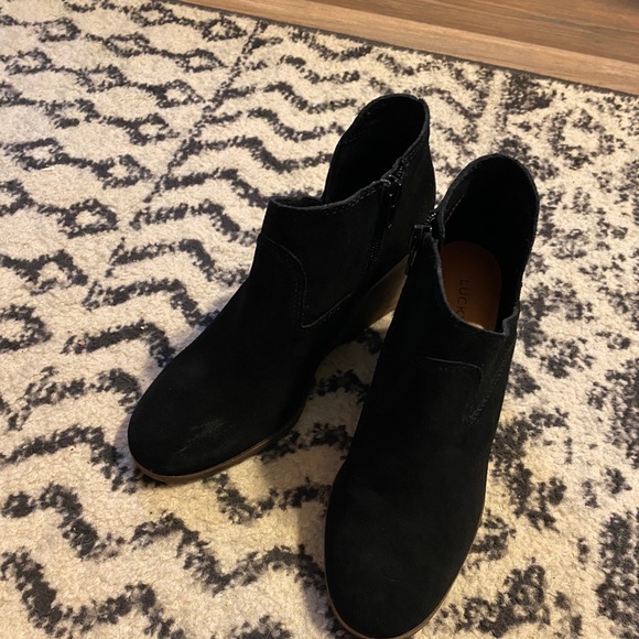 Lucky Brand wedge ankle boots 7.5 - Picture 2 of 8